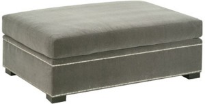 Ottoman for sitting room furniture.
