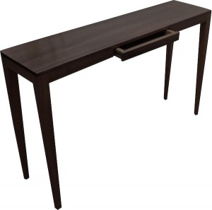 Wooden console table with drawers.