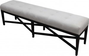 Dining bench with custom design.