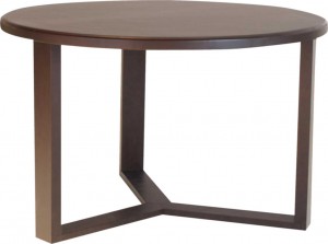 Wood dining table handcrafted by Origins Design.