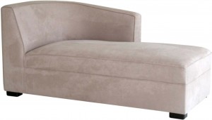 Chaise with custom design for living room.