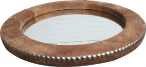 Circular mirror for interior design.