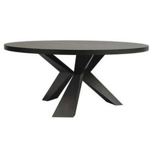 Round dining table handmade in London.