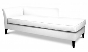 Chaise lounge handmade in London.